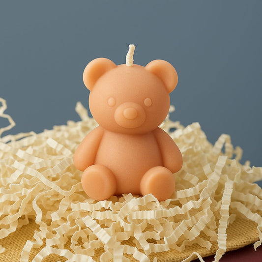 Teddy Candles - Soy Wax, Japanese Rose Fragrance