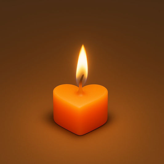 Heart Candles - Set of 3 Pieces